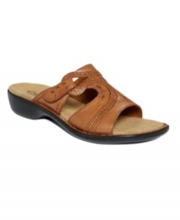 Take your feet for a ride with the super stylish and comfortable Ina Dashing sandals from Clarks. With a slip-on silhouette and subtle leather stitch-work, this casual look is both fashionable and functional. Take your feet for a ride with the super stylish and comfortable Ina Dashing sandals from Clarks. With a slip-on silhouette and subtle leather stitch-work, this casual look is both fashionable and functional.