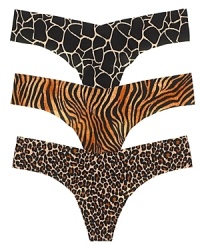 Commando's signature thong gets a fierce update in giraffe, tiger and jaguar animal print. Style #CT02UNBXP. Commando's signature thong gets a fierce update in giraffe, tiger and jaguar animal print. Style #CT02UNBXP.
