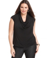 MICHAEL Michael Kors' sleeveless plus size top is an ideal layering piece for jackets and cardigan this season-- it's an Everyday Value! (Clearance) MICHAEL Michael Kors' sleeveless plus size top is an ideal layering piece for jackets and cardigan this season-- it's an Everyday Value! (Clearance)