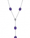 Effy Jewlery 14K White Gold Amethyst & Diamond Necklace, 29.85 TCW