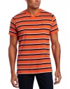 U.S. Polo Assn. Men's Striped T-Shirt with Three Contrasting Colors