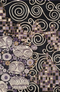 Momeni New Wave NW132BLK2030 Black Rug Momeni New Wave NW132BLK2030 Black Rug