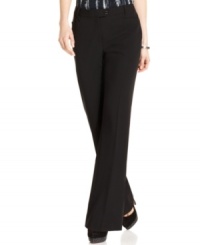 A new twist on tab-front trousers from Calvin Klein. Try them with a coordinating blazer and a silky shell for day-to-night dressing ease. A new twist on tab-front trousers from Calvin Klein. Try them with a coordinating blazer and a silky shell for day-to-night dressing ease.