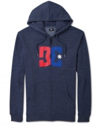 Keep your look stylin' and yourself warm in this solid hoodie by DC Shoes. Keep your look stylin' and yourself warm in this solid hoodie by DC Shoes.