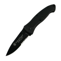 Smith & Wesson SWATMBS Swat Medium Serrated Assisted Opening Knife, Black