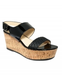 Enjoy the view from above. The Lorraine flatform sandals by Calvin Klein take the guesswork out of what to wear and add some height to your look. Enjoy the view from above. The Lorraine flatform sandals by Calvin Klein take the guesswork out of what to wear and add some height to your look.