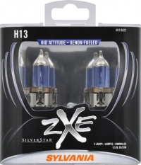 Sylvania H13 SZ SilverStar zXe High Performance Halogen Headlight Bulb (Low/High Beam), (Pack of 2) Sylvania H13 SZ SilverStar zXe High Performance Halogen Headlight Bulb (Low/High Beam), (Pack of 2)