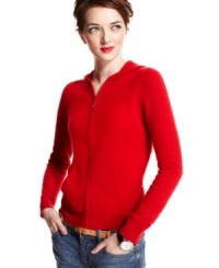 Charter Club offers a petite hoodie that provides warmth on the chilliest days. Made from 100% cashmere, this day-off essential has never looked so luxe! Charter Club offers a petite hoodie that provides warmth on the chilliest days. Made from 100% cashmere, this day-off essential has never looked so luxe!