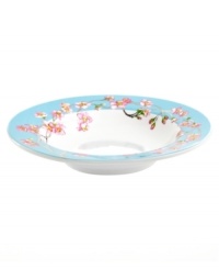 An inspiration, Cru's Madison rim soup bowl is designed and named for Madison Arnold, who dreamed of seeing New York but succumbed to leukemia at age 14. Lush cherry blossoms evoke springtime in Madison Square Park and complement Lauderdale dinnerware, too. An inspiration, Cru's Madison rim soup bowl is designed and named for Madison Arnold, who dreamed of seeing New York but succumbed to leukemia at age 14. Lush cherry blossoms evoke springtime in Madison Square Park and complement Lauderdale dinnerware, too.