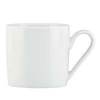Vivid white porcelain embossed with a subtle crosshatch pattern gives this mug from Dansk versatile warmth, and just a hint of texture. Vivid white porcelain embossed with a subtle crosshatch pattern gives this mug from Dansk versatile warmth, and just a hint of texture.