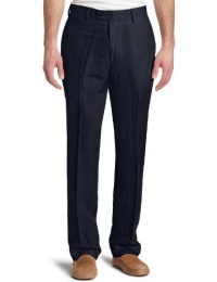 Louis Raphael Men's Linen Viscose Modern Fit Flat Front Pant