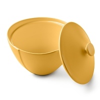 Borrowing from nature, this covered sugar bowl has a highly glossed surface and unusual contours, creating an interesting silhouette - a DVF signature - on the table. Borrowing from nature, this covered sugar bowl has a highly glossed surface and unusual contours, creating an interesting silhouette - a DVF signature - on the table.