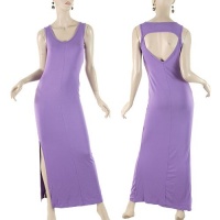 G2 Fashion Square Side Slit Cut Out Back Maxi Dress(DRS-MAX,LPL-L) G2 Fashion Square Side Slit Cut Out Back Maxi Dress(DRS-MAX,LPL-L)