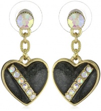 Betsey Johnson 60's Mod Cut-Out Heart Drop Earrings Betsey Johnson 60's Mod Cut-Out Heart Drop Earrings