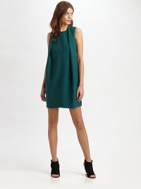Structured, fold-over sides lend a contemporary feel to this wool-blend sheath dress. CrewneckSleevelessFold-over sidesAbout 18 from natural waist54% polyester/45% virgin wool/1% elastaneDry cleanImportedModel shown is 5'10 (177cm) wearing US size 4. Structured, fold-over sides lend a contemporary feel to this wool-blend sheath dress. CrewneckSleevelessFold-over sidesAbout 18 from natural waist54% polyester/45% virgin wool/1% elastaneDry cleanImportedModel shown is 5'10 (177cm) wearing US size 4.