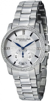 Stuhrling Original Women's 412.12112 Symphony Regent Duchess Swiss Quartz Swarovski Crystal Silver Dial Watch Stuhrling Original Women's 412.12112 Symphony Regent Duchess Swiss Quartz Swarovski Crystal Silver Dial Watch