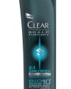 CLEAR MEN SCALP THERAPY 2 in 1 AntiDandruff Shampoo and Conditioner, Clean & Refresh, 12.9 Fluid Ounce