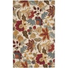 Safavieh Blossom Collection BLM863B Handmade Ivory and Multi Hand Spun Wool Area Rug, 5-Feet by 8-Feet