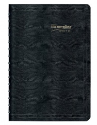 Brownline 2013 Daily Planner, Twin-Wire, Black, 8 x 5 Inches (CB634W.BLK-13)