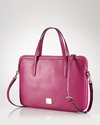 A true power player: this leather Lauren Ralph Lauren laptop case is richly practical, designed for ease with double top handles and an optional shoulder strap. A true power player: this leather Lauren Ralph Lauren laptop case is richly practical, designed for ease with double top handles and an optional shoulder strap.