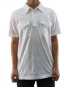 Lucky Brand Jeans Short Sleeve White Polo Shirt