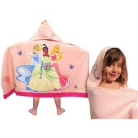 Disney Princess Hooded Towel: Features Cinderella, Tiana and Aurora Disney Princess Hooded Towel: Features Cinderella, Tiana and Aurora