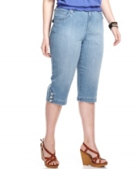 Partner the season's latest tanks and tees with Style&co.'s plus size capri jeans-- they're must-get basics! Partner the season's latest tanks and tees with Style&co.'s plus size capri jeans-- they're must-get basics!