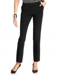 Audrey Hepburn-level chic that's still perfectly work-appropriate: you'll never go wrong in Tahari's stylishly slim pants. Audrey Hepburn-level chic that's still perfectly work-appropriate: you'll never go wrong in Tahari's stylishly slim pants.