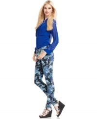 Blue blooms adorn Else Jeans' skinnies for a look that's at once vintage-inspired and totally right now! (Clearance) Blue blooms adorn Else Jeans' skinnies for a look that's at once vintage-inspired and totally right now! (Clearance)