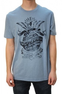 Lucky Brand Men's Nashville Guitars T-Shirt Light Blue Lucky Brand Men's Nashville Guitars T-Shirt Light Blue