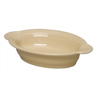 Fiesta 9 Inch by 5 Inch Individual Oval Casserole, Ivory Fiesta 9 Inch by 5 Inch Individual Oval Casserole, Ivory