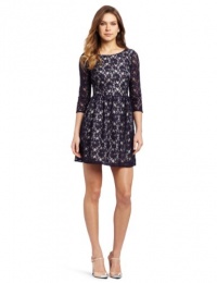 French Connection Women's Lizzie Lace Dress, Purple, 10 French Connection Women's Lizzie Lace Dress, Purple, 10