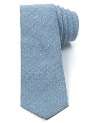 The vintage-inspired dot pattern of this mellow tie is offset by a modern skinny width for a cool, understated design that spruces up your look anywhere you go. The vintage-inspired dot pattern of this mellow tie is offset by a modern skinny width for a cool, understated design that spruces up your look anywhere you go.