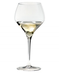 Savor the subtle flavors and aromas of your favorite Montrachet with this uniquely shaped wine glass. Latin for vine, the Vitis collection from Riedel features tall pulled crystal stems and grape-specific bowls for enhanced everyday wine tasting. Savor the subtle flavors and aromas of your favorite Montrachet with this uniquely shaped wine glass. Latin for vine, the Vitis collection from Riedel features tall pulled crystal stems and grape-specific bowls for enhanced everyday wine tasting.