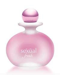 Because you are beautiful. The fragrance that envelops you with a gorgeous, youthful beauty. Sexual Fresh opens with iced ruby grapefruit and cooling cardamom. A pure bouquet of pink peony, white magnolia, and crushed white tea leaves deepens to a sensuous dry down of sensual musk with a hint of precious amber.Fragrance Type: Fruity FloralTOP: Iced Ruby Grapefruit, Bergamot, Fresh Ginger, Cooling CardamomMIDDLE: Pink Peony, Star Jasmin, White Tea, MagnoliaHEART: Sandalwood, Sensual Musk, Precious Amber Because you are beautiful. The fragrance that envelops you with a gorgeous, youthful beauty. Sexual Fresh opens with iced ruby grapefruit and cooling cardamom. A pure bouquet of pink peony, white magnolia, and crushed white tea leaves deepens to a sensuous dry down of sensual musk with a hint of precious amber.Fragrance Type: Fruity FloralTOP: Iced Ruby Grapefruit, Bergamot, Fresh Ginger, Cooling CardamomMIDDLE: Pink Peony, Star Jasmin, White Tea, MagnoliaHEART: Sandalwood, Sensual Musk, Precious Amber