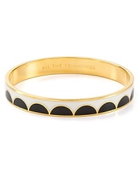 Deck your wrists in kate spade new york style with this bangle, engraved with a totally trim turn of phrase. Deck your wrists in kate spade new york style with this bangle, engraved with a totally trim turn of phrase.