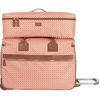 Diane Von Furstenberg On The Go Large 2 Piece Luggage Set (Orange/Cream) Diane Von Furstenberg On The Go Large 2 Piece Luggage Set (Orange/Cream)
