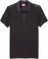 Take a sleek, casual look for a drive with this sporty BMW M series polo shirt from Puma.
