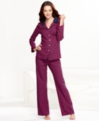 Preppy pajamas make slumber parties even cozier. Tommy Hilfiger's classic flannel pajamas come in a variety of cute all-American designs. Preppy pajamas make slumber parties even cozier. Tommy Hilfiger's classic flannel pajamas come in a variety of cute all-American designs.