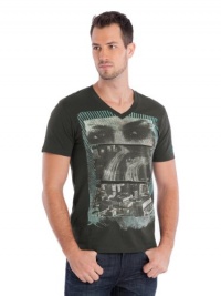 GUESS Sliced Photo Basic V-Neck Tee GUESS Sliced Photo Basic V-Neck Tee