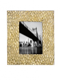 It's metal artistry with a New York edge - display your favorite memories in this hand-cast aluminum frame for a distinctive touch to any home display.HandmadeAluminum alloyImported It's metal artistry with a New York edge - display your favorite memories in this hand-cast aluminum frame for a distinctive touch to any home display.HandmadeAluminum alloyImported