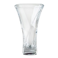 Exuding the grace of a ballet dancer, the Piroett Vase brims with artistic flair as well as tall flower bouquets. Artist Lisa Smith designed the full-lead crystal piece with a square rim and undercut sides that seem to be unfurling as they spin up and off the heavy, square base. Exuding the grace of a ballet dancer, the Piroett Vase brims with artistic flair as well as tall flower bouquets. Artist Lisa Smith designed the full-lead crystal piece with a square rim and undercut sides that seem to be unfurling as they spin up and off the heavy, square base.