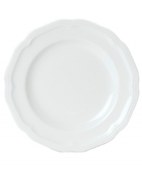A unique geometric shape and clean, embossed design give this fine china bread and butter plate from Mikasa's Antique White dinnerware and dishes collection a modern sensibility. Microwave, dishwasher and oven safe. Perfect for everyday use. A unique geometric shape and clean, embossed design give this fine china bread and butter plate from Mikasa's Antique White dinnerware and dishes collection a modern sensibility. Microwave, dishwasher and oven safe. Perfect for everyday use.