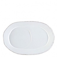 Vietri Lastra White Oval Tray 10 x 7 in (Set of 4) Vietri Lastra White Oval Tray 10 x 7 in (Set of 4)