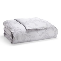Delicate floral vines wind across solid cotton jacquard on duvets and shams in this luxe collection by Vera Wang. Delicate floral vines wind across solid cotton jacquard on duvets and shams in this luxe collection by Vera Wang.
