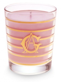 A subtle home fragrance, creating an inviting and elegant atmosphere. With its incredible power and finesse, the rose has its very own universal olfactory language--it is the quintessence of femininity, style and elegance. Perfumes your home with the first scents of spring Presented in a glass holder with lace detail and monogram Burntime, approx. 45 hours A subtle home fragrance, creating an inviting and elegant atmosphere. With its incredible power and finesse, the rose has its very own universal olfactory language--it is the quintessence of femininity, style and elegance. Perfumes your home with the first scents of spring Presented in a glass holder with lace detail and monogram Burntime, approx. 45 hours