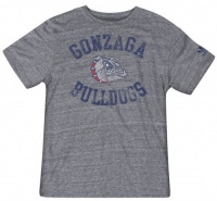 Gonzaga Bulldogs Grey Gym Class Adidas Originals Tri-Blend Vintage Tee Gonzaga Bulldogs Grey Gym Class Adidas Originals Tri-Blend Vintage Tee