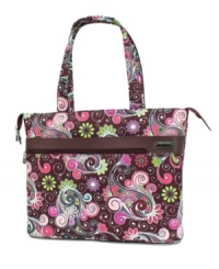 So long clutter and confusion-say hello to your everyday companion, a fun and flirty tote with a deluxe interior that makes ample room for all of the must-haves. Limited lifetime warranty. So long clutter and confusion-say hello to your everyday companion, a fun and flirty tote with a deluxe interior that makes ample room for all of the must-haves. Limited lifetime warranty.