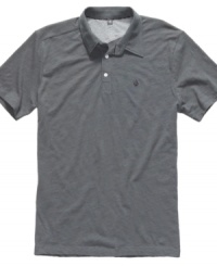 Simple style. Volcom gives the classic polo shirt a kick with cool, modern styling. Simple style. Volcom gives the classic polo shirt a kick with cool, modern styling.