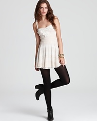 Playful with feminine details from top to bottom, this versatile Free People dress flaunts this season's metallic color trend and features detachable straps that take you from strappy to strapless in an instant. Playful with feminine details from top to bottom, this versatile Free People dress flaunts this season's metallic color trend and features detachable straps that take you from strappy to strapless in an instant.